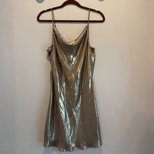 ZARA Metalic Mini Dress